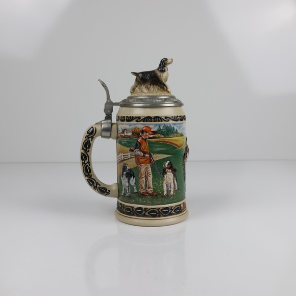Vintage Budweiser Hunter's Companion Beer Stein "Springer Spaniel" 5th in Series - Picture 1 of 5